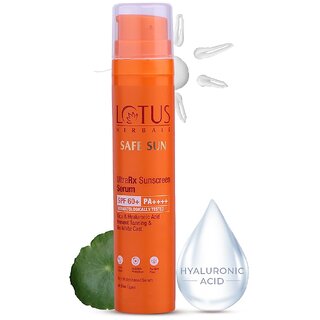 Lotus Herbals UltraRX Sunscreen serum SPF 60+ PA++++For all skin typesDermatologically tested50ml