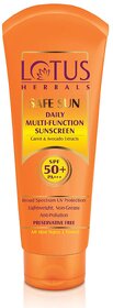 Lotus Herbals Safe Sun Daily Multi-Function Sunscreen Cream Spf 50+ Pa+++ Avocado Dermatologically tested 60 g