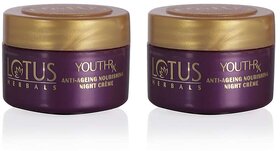 Lotus Herbals Youthrx Antiaging Nourishing Night Cream 10G ( Pack Of 2 )