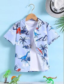 Kids Printed Half Sleeves Shirt