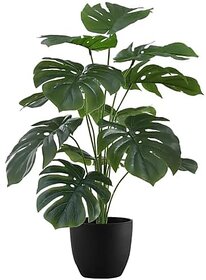 De Gardenia Artificial Money Plant- 55 cm Tall Lifelike Green Ornamental Plant for Interior Home and Office Decor Pot Not Included