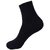 White and Black plain formal Lycra cotton socks/school socks - Pack of 2 (1 pair each)