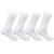 White plain formal Lycra cotton socks/school socks - Pack of 2