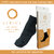 Second Heart Inc. Diabetic Socks, Made in Japan  100 cotton inside, Unisex, Pack of 2 Pairs, Black Color