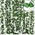 De Gardenia Artificial Ivy Garlands for Home Decor Hanging Vine Creeper Plants for 80 Leaves per String 6.7 ft Each Pack of 12 Strings.