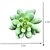 De Gardenia 4 Pc Succulent Heads Small Mini Plants Exquisite Faux Plant Add Charm to Your Home Perfect for Gifting Office Decor Farmhouse and Office Desk Withouth Pot (4 Green 1)