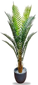 De Gardenia Artificial Areca Palm Plant 6.6 FT Tall Faux Palm Tree with 15 Trunks - Silk Fake Plant for Home Decor Office Living Room - Perfect Housewarming Gift (Pot Not Included)