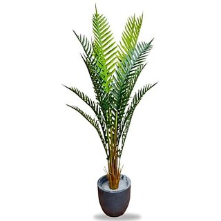 De Gardenia Artificial Areca Palm Plant 6.6 FT Tall Faux Palm Tree with 15 Trunks - Silk Fake Plant for Home Decor Office Living Room - Perfect Housewarming Gift (Pot Not Included)