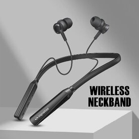 Signatize Wireless in-Ear Neckband Bluetooth Earphones with 10mm Drivers, Rich Music Experience, 50 Hours Playtime, Type
