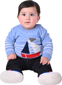 Kid Kupboard Cotton Baby Boys Sweatshirt, Blue, Full-Sleeves, 12-18 Months KIDS7242