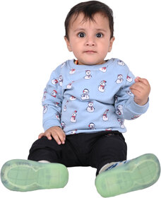Kid Kupboard Cotton Baby Boys Sweatshirt, Blue, Full-Sleeves, 12-18 Months KIDS7245