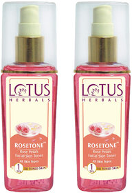 Lotus Herbals Rosetone Rose Petals Facial Skin Toner  For All Skin Types  100Ml ( Pack Of 2 )