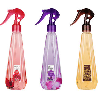 Ossa Blooming Rose 300ml, Lavender Fresh 300ml, Touch Oud 300ml Air Freshener Combo For Home And Office (Pack of 3)