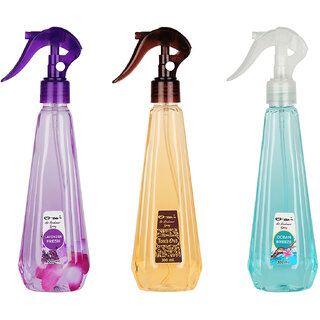 Ossa Lavender Fresh 300ml, Touch Oud 300ml, Ocean Breeze 300ml Air Freshener Combo For Home And Office (Pack of 3)