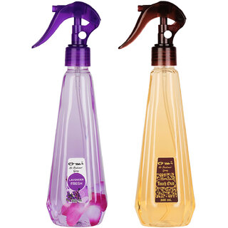 Ossa Lavender Fresh 300ml, Touch Oud 300ml Air Freshener Combo For Home And Office (Pack of 2)