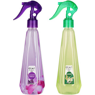 Ossa Lavender Fresh 300ml, Rajnigandha 300ml Air Freshener Combo For Home And Office (Pack of 2)