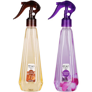 Ossa Pure Sandal 300ml, Lavender Fresh 300ml Air Freshener Combo For Home And Office (Pack of 2)