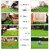 De Gardenia High Density Artificial Grass | Premium Lawn Turf | Indoor and Outdoor Use Carpet Mat | Dust and Waterproof | Skin Friendly | Artificial Grass Carpet Mat | 35/40MM (6.6X8 Sq ft 40MM)