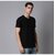 Code Yellow Cotton Regular Fit Solid Half Sleeves Men's Round T-Shirt (Black)