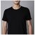 Code Yellow Cotton Regular Fit Solid Half Sleeves Men's Round T-Shirt (Black)