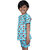 Kid Kupboard Cotton Boys T-Shirt and Short Set, Light Blue, Half-Sleeves, 6-7 Years KIDS7237