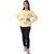 Kid Kupboard Cotton Girls Sweatshirt, Yellow, Full-Sleeves, 9-10 Years KIDS7253