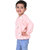 Kid Kupboard Cotton Baby Girls Sweatshirt, Peach, Full-Sleeves, 3-4 Years KIDS7254
