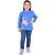 Kid Kupboard Cotton Girls Sweatshirt, Blue, Full-Sleeves, 6-7 Years KIDS7263
