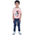 Kid Kupboard Cotton Boys T-Shirt, Light Pink, Half-Sleeves, 6-7 Years KIDS7266