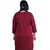 Kid Kupboard Cotton Women A-Line Kurta, Maroon, Full-Sleeves, XL-Xtra Large KIDS7279