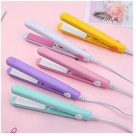 PremiumX Hair Straightener Mini Professional Hair Pressing Machine With Temperature Control Flat Iron Plate With Plastic Storage Box Pack of 1 Random color