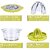 Lemon Juicer Hand Juicer Citrus Squeezer 4 In 1 Multi-Function Manual Juicer with Multi-Size Reamers and Measuring Cup
