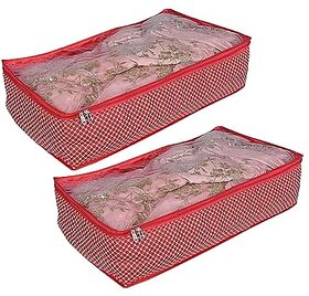 Aronkart Lehanga Coverfor Travel Wedding Bridal  Saree/Ghaghra/Gown Cover With Zip For Storage And Gift Purpose  Lehenga Cover Bag (Pack of 2 Red)