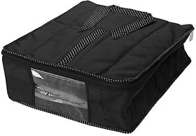 Aronkart Parachute Quilted Shirt Cover Wardrobe Cloth Organizer Shirts and Clothing Organizer (Pack of 1 Black)