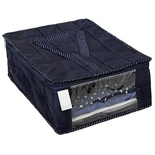 Aronkart Parachute Quilted Shirt Cover Wardrobe Cloth Organizer Shirts and Clothing Organizer (Pack of 1 Blue)