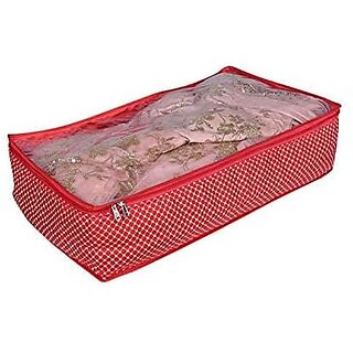 Aronkart Cloth cover Saree/Lehenga/ghaghra/Gown Cover with Zip Big Size for Storage and Gift Purpose Capacity of 10-12 Sarees Set
