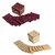 Aronkart Brocade Jewellery Box Organizer Multipurpose Jewellery Storage Bag Travel Kit Organizer with 10 Pouch (Maroon  Gold)
