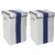 Aronkart Combo Non Woven Foldable 68 Ltrs Laundry Bag Storage Basket Bin with Lid and Handle for Washing Clothes Blue