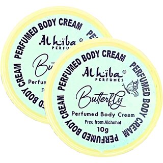 Al Hiba Butterfly Perfume Body Cream 10g Pack of 2
