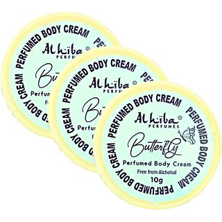 Al Hiba Butterfly Perfume Body Cream 10g Pack of 3