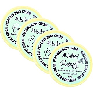 Al Hiba Butterfly Perfume Body Cream 10g Pack of 4