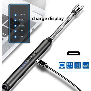 Electric Lighter for Candles Rechargeable Electric Gas Lighter for Home Use Candle Lighter Plasma Lighter Flameless Wind