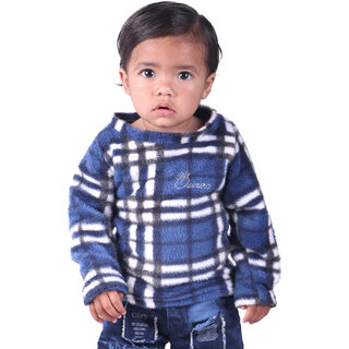 Kid Kupboard Cotton Baby Girls Sweatshirt, Blue, Full-Sleeves, 1-2 Years KIDS7294