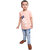 Kid Kupboard Cotton Baby Boys T-Shirt, Beige, Half-Sleeves, 4-5 Years KIDS7282