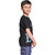 Kid Kupboard Cotton Boys T-Shirt, Black, Half-Sleeves, 7-8 Years KIDS7285