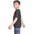 Kid Kupboard Cotton Boys T-Shirt, Black, Half-Sleeves, 7-8 Years KIDS7285