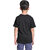 Kid Kupboard Cotton Boys T-Shirt, Black, Half-Sleeves, 7-8 Years KIDS7285
