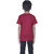 Kid Kupboard Cotton Boys T-Shirt, Maroon, Half-Sleeves, 7-8 Years KIDS7286