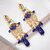 18K Gold-Plated Back Meenakari Kundan Necklace | Layered Blue Color Necklace Set for Women & Girls