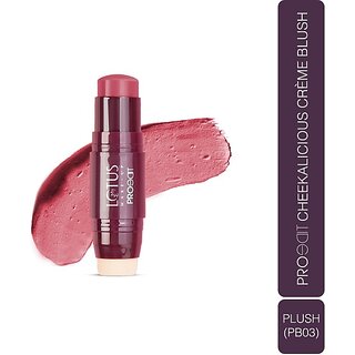 Lotus Make-Up Proedit Cheekalicious Creme Blush Plush|Highly Pigmented|Lightweight (Nude)